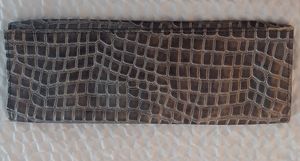 Croc Print Clutch Bag